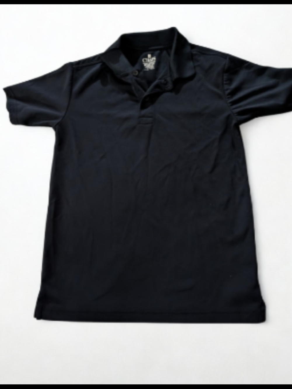Champion Kids Black Polo Shirt - Short Sleeve